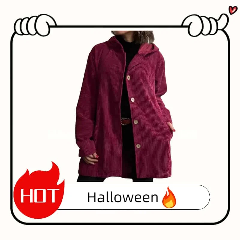 2025 трансграничная женская вельветовая повседневная куртка осенне-зимнего цвета с капюшоном, большие размеры, женская вельветовая куртка