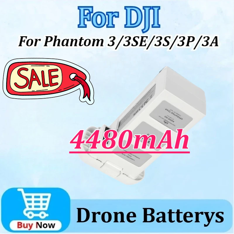 

15.2V 4480mAh 68Wh Drone Battery for DJI Phantom 3 Professional/Standard/Advanced 3SE 3A 3S 3P Intelligent Flight Drone Battery