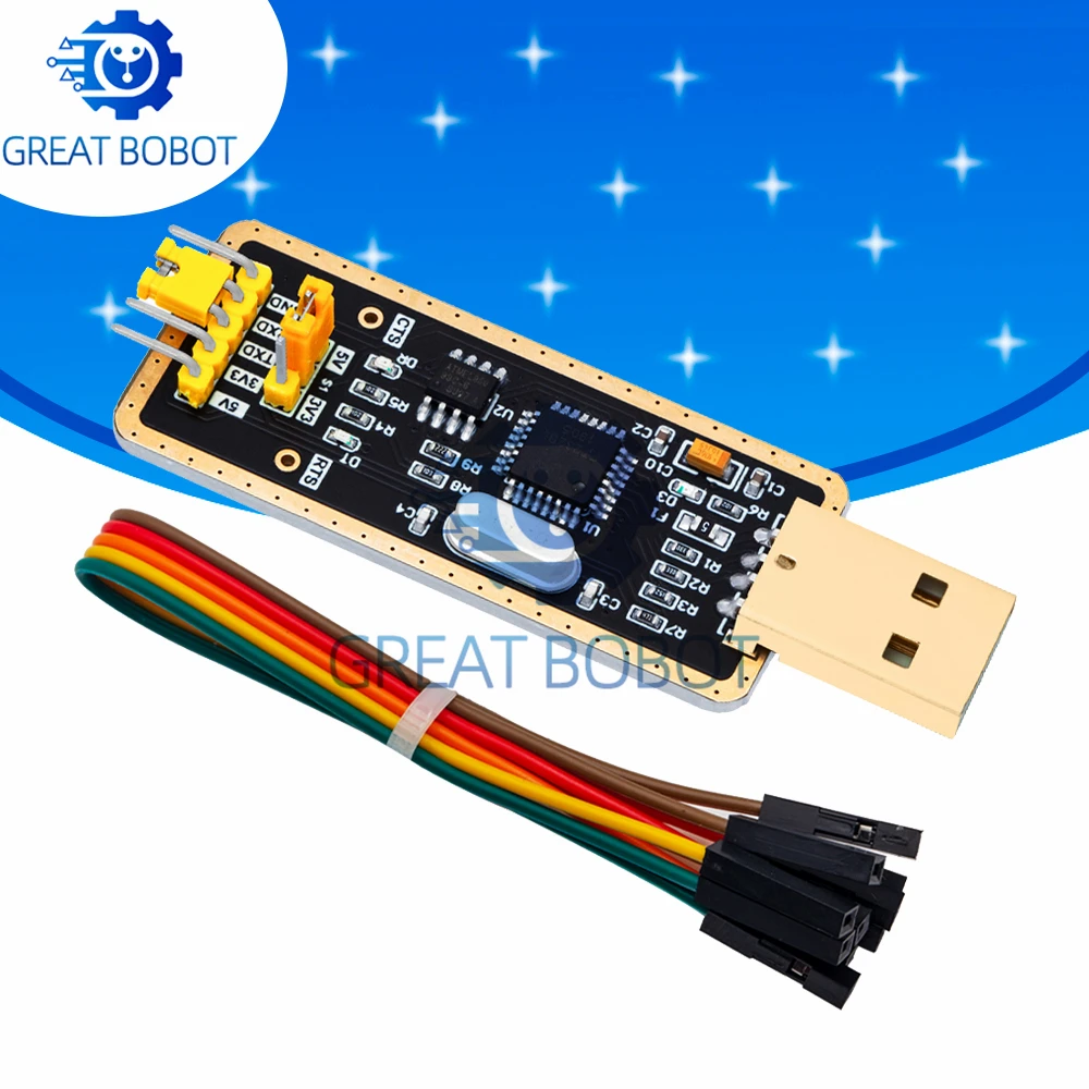 FT232RL USB to TTL Serial Converter Module, 3.3V 5V Adapter Downloader for Arduino DIY Electronic Projects
