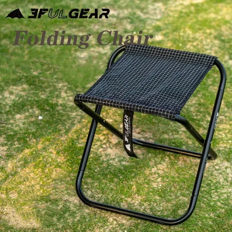 

3F UL Gear Outdoor Camping Ultralight Folding Chair Portable Picnic Fishing Sketching Stool Aluminum Alloy Bracket Chair