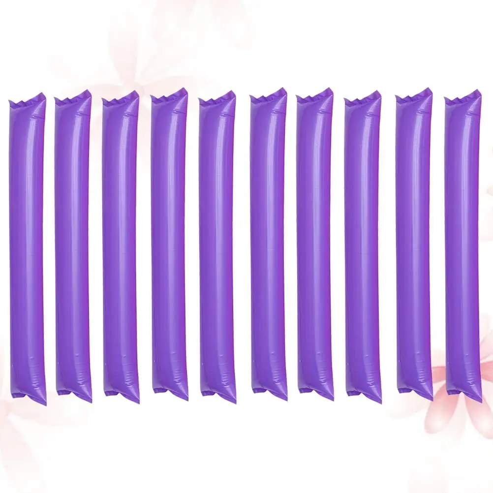 

60 Pcs Purple Inflatable Cheering Sticks Sports Event Party Favors Vibrant Atmosphere Creator Premium Noise Maker Parade Rally