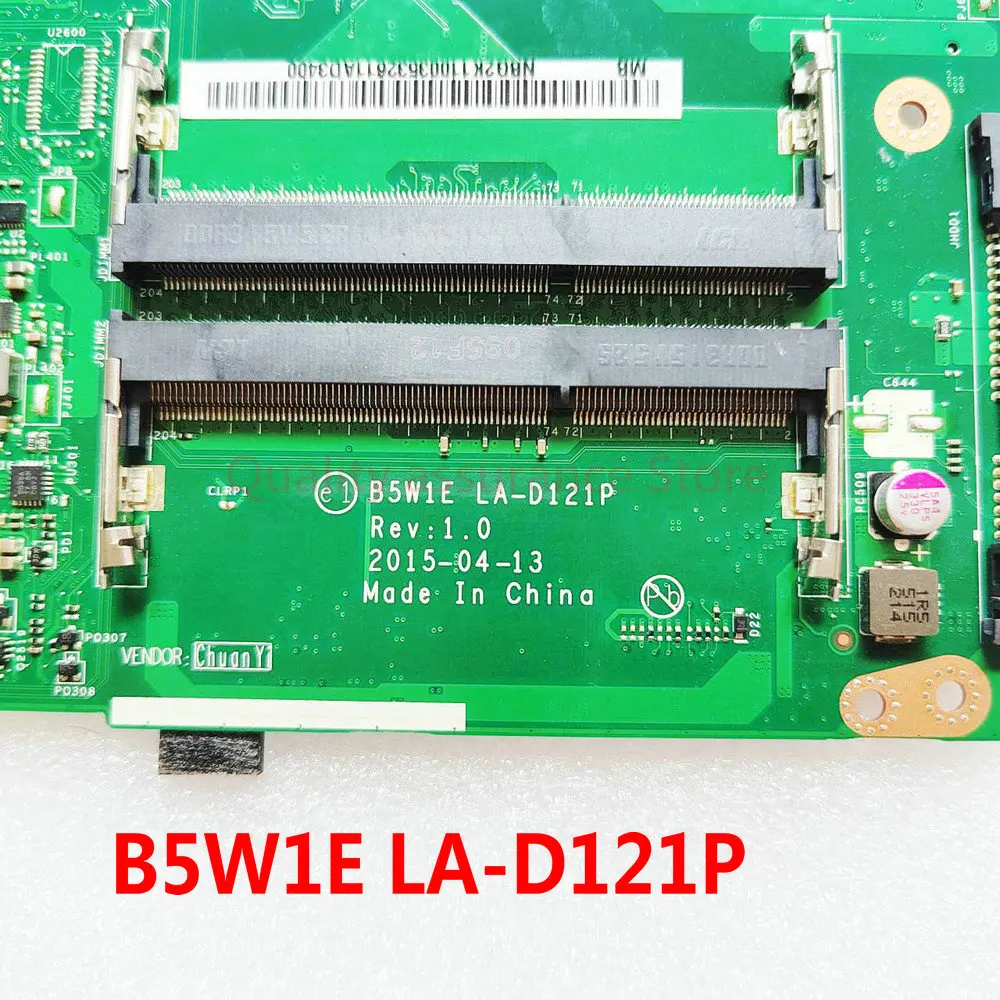 B5W1E LA-D121P Mainboard NBG2K11002 NBG2K11005 NBG2K11004 For ACER Aspire ES1-520 ES1-521 ES1-522 Laptop Motherboard E1-6010 CPU