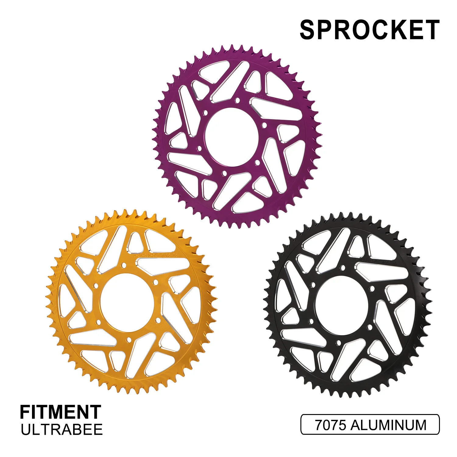 

54T Chain Sprocket Rear Sprocket For Surron Ultra Bee,Aluminum Alloy Powersports Drive Sprockets 290MM