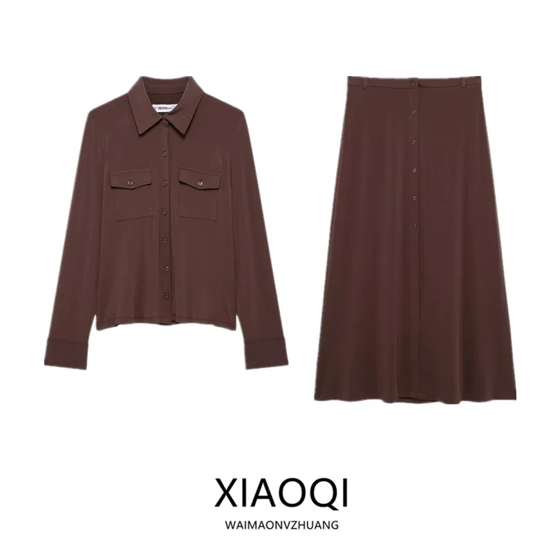 

Весна 2023, женская модная облегающая длинная рабочая одежда с воротником Sve irt, Новое поступление, повседневная рабочая одежда Ele