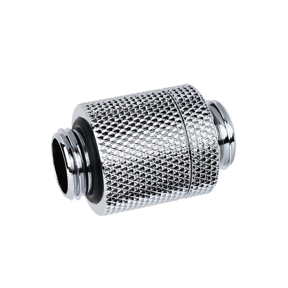 Barrow G1/4" mannelijk naar mannelijk flexibele connector, met 5 mm verlenging, PC waterkoeling fitting wit, zwart, zilver, THDJ20-V1