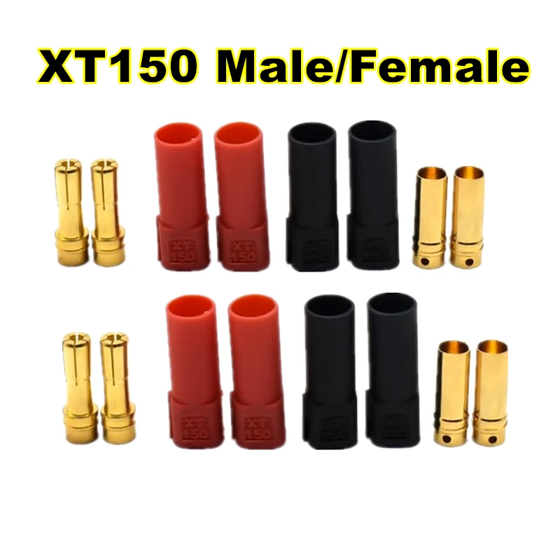 3/4/5/6/10 Pair High Current XT150 Male Female Head 6mm Banana Plug Test Terminal For Aircraft lipo battery Connector