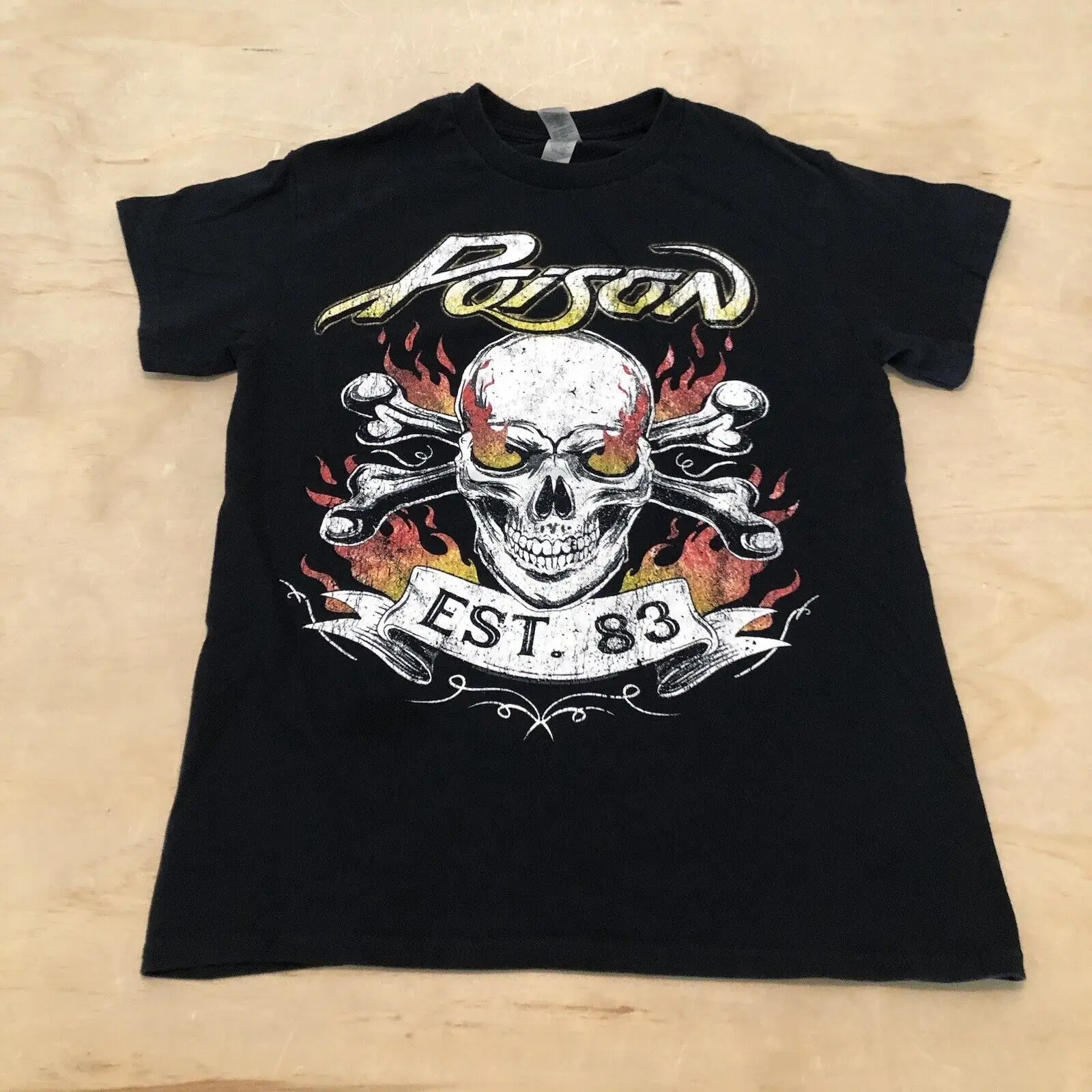 Poison Kickin in 2022 The Stadium Tour Double Sided T Shirt SZ Small