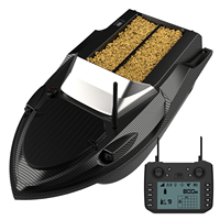 Flytec V080 12V High Speed 3KG Loading RC Bait Boat With Gps And Sonar Fish Finder 180 Points Fishing Bait Boat