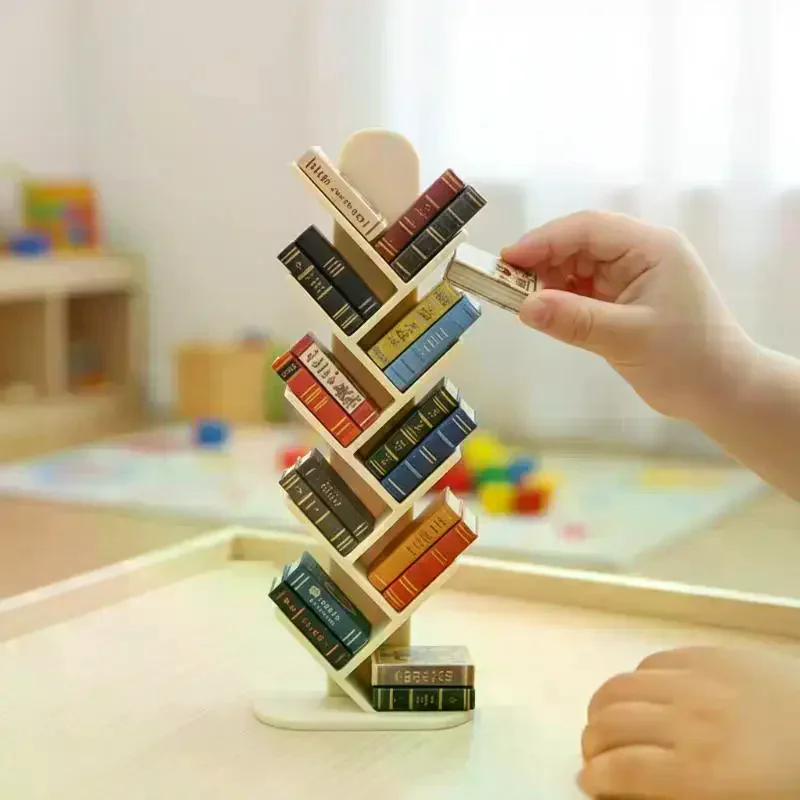 Micro scene photography props, toy house simulation, mini bookshelf model, toy house study, furniture decoration