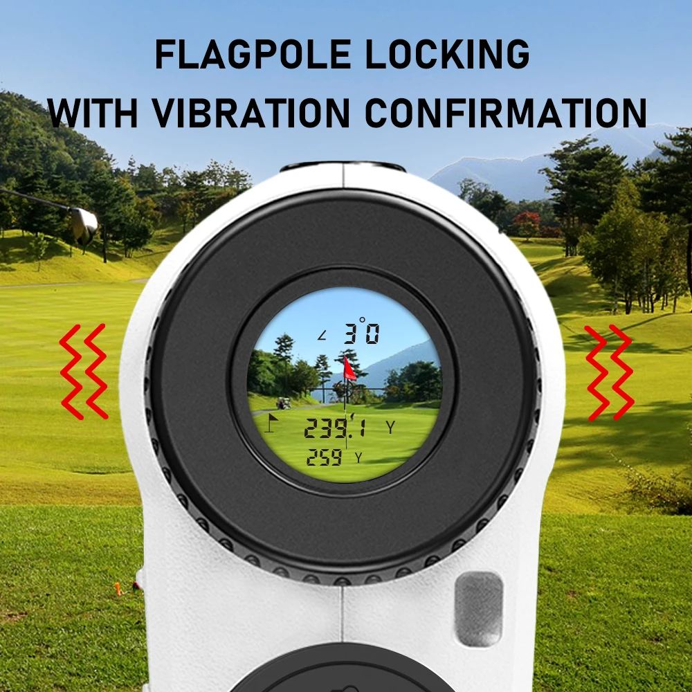 REVASRI Golf-Laser-Entfernungsmesser 600M Teleskop mit Flaggen- und Neigungserkennung oder 1000M Tarnfarben-Monokular für die Jagd – Detail 10