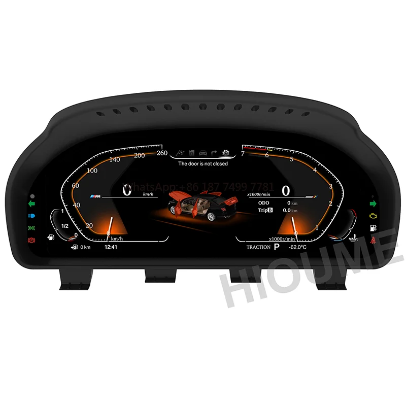 

12.5" Latest Car LCD Digital Dashboard Panel Instrument Cluster Cock Speedometer for . F10 F11 F12 F18 F07 F13 F01 F02 F03