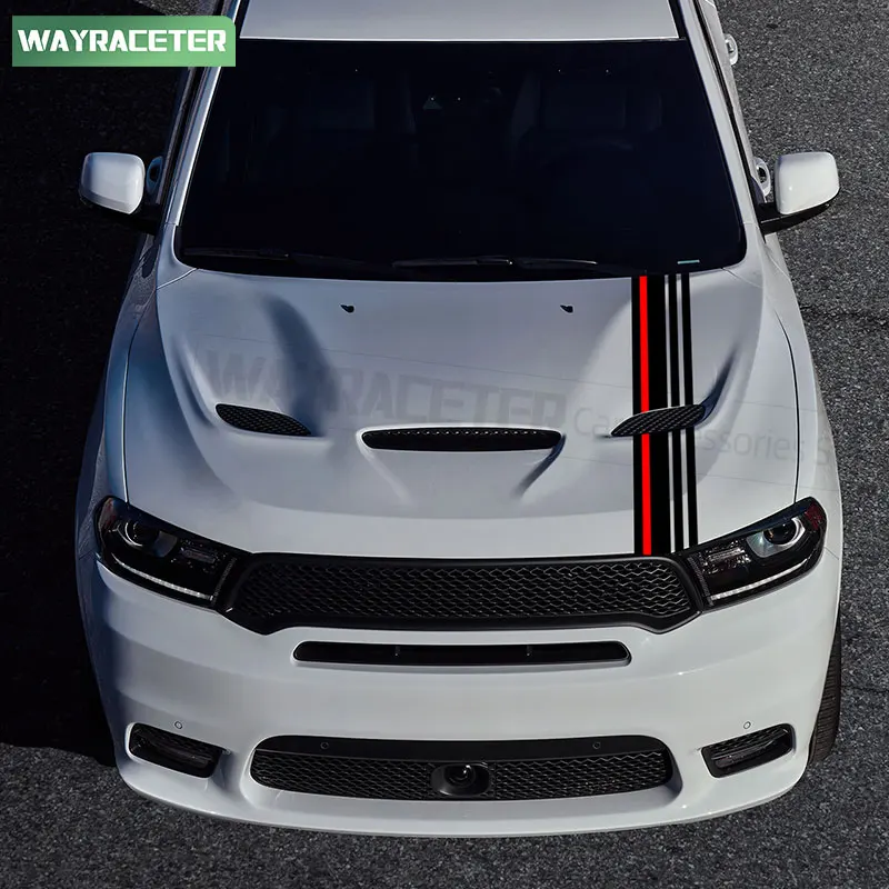 طبعة هيمي البرتقال حزمة ألياف الكربون الفينيل هود بونيه المشارب ملصق ل دودج دورانجو SRT 2020 2021 2022 2024 اكسسوارات