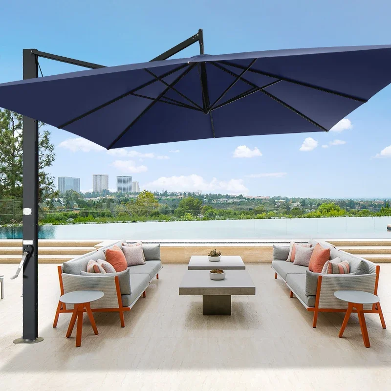 New large size heavy duty 4x4 windproof parasol outdoor pool beach hotel courtyard parasol