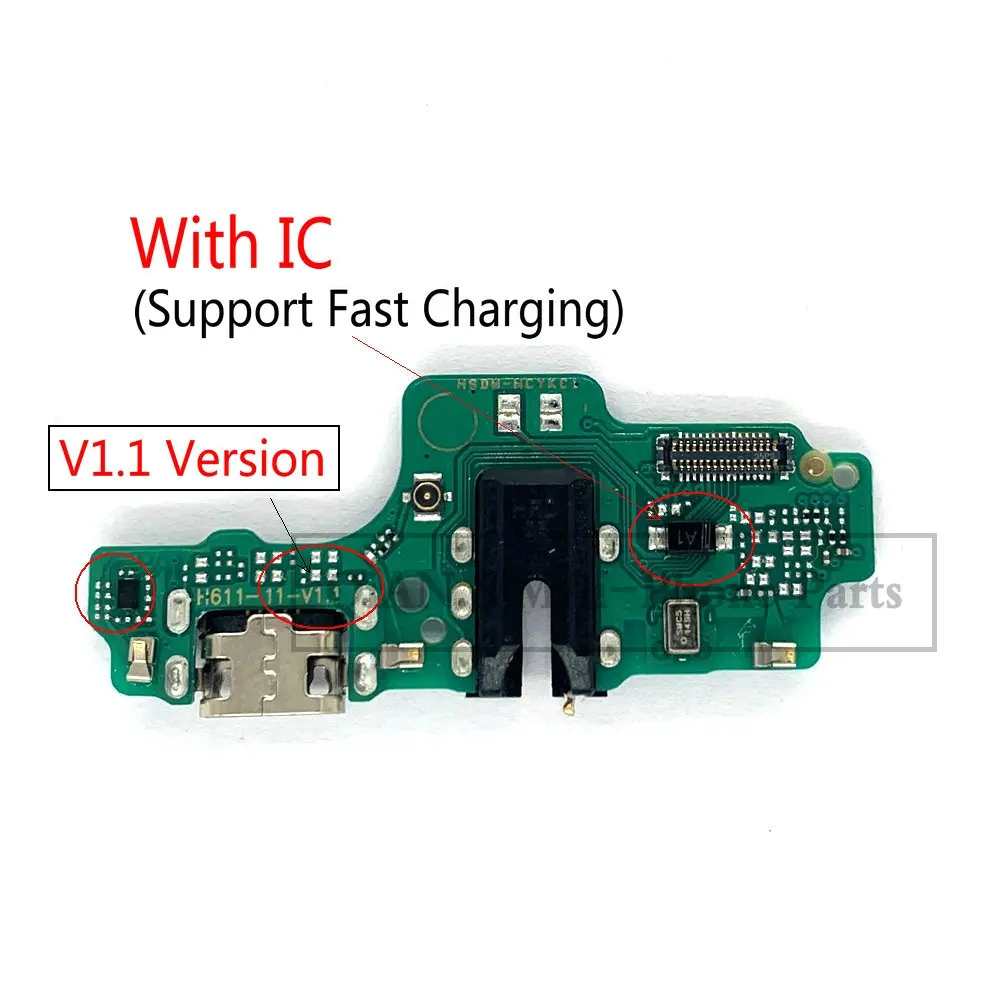 For Tecno Spark 6 Go KE5 USB Dock Charging Port Charger Board Headphone Audio Jack Flex Cable