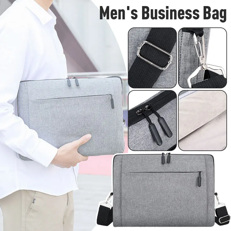 

Lightweight Business Briefcase Office File Package Waterproof Laptop Bag Strap Multi-Function Outdoor Short Business Trip