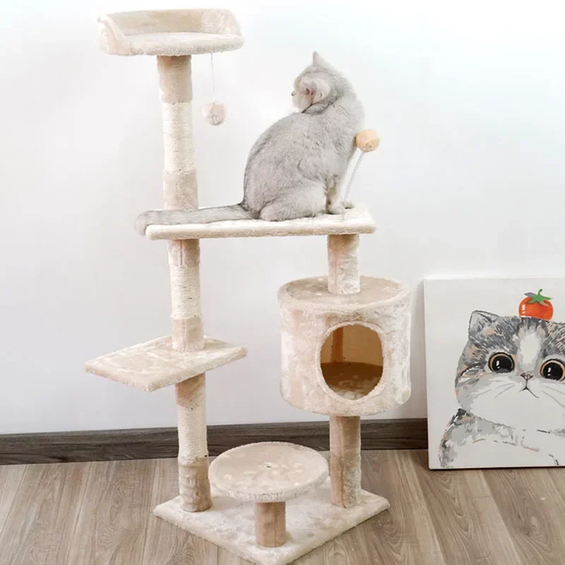 Cat Tree Pet House Cat Crawling Frame Multilayer Pet Claw Sharpener Scratching Post For Cat Supply Pet furniture