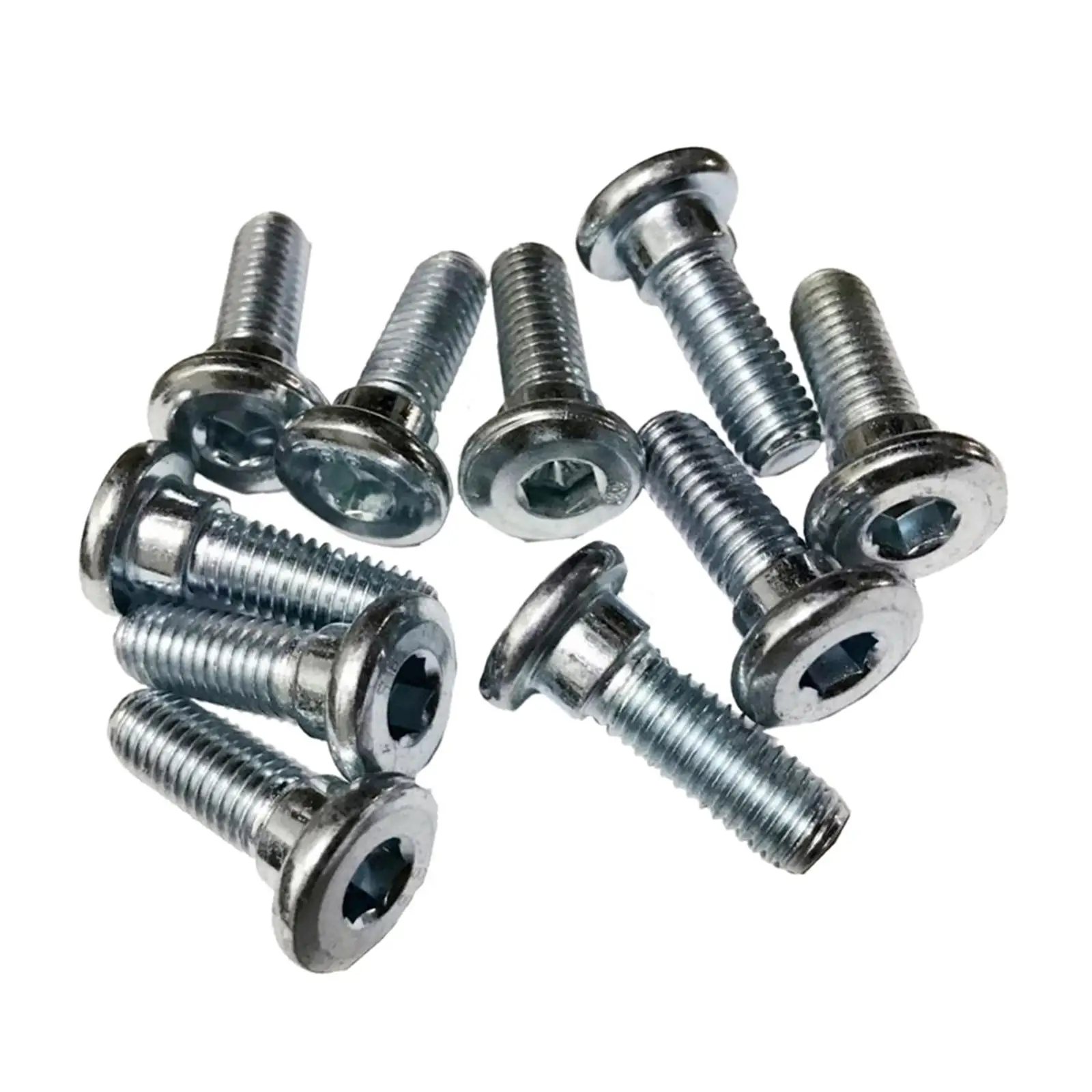 M8x20mm Stainless Steel Brake Disc Rotor Screws Silver Rustproof Set Replacement for Auto Car Brake Rotors