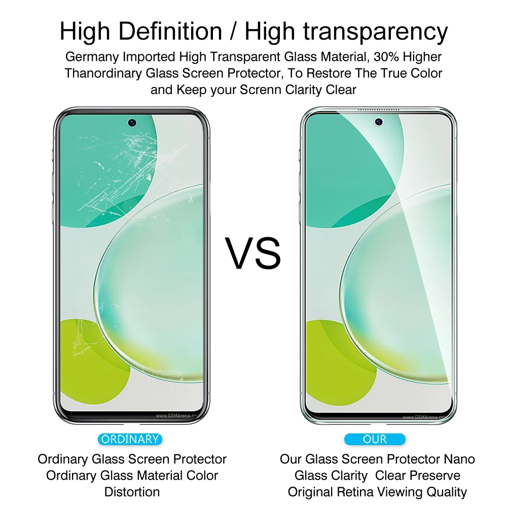 2in1 For Huawei nova 11 11i 10 9 SE 8i 7 Y91 Y90 Y71 Y70 Enjoy 60X 50Z 50 Lens Screen Protector Y6P P40 Mate 60 protective glass