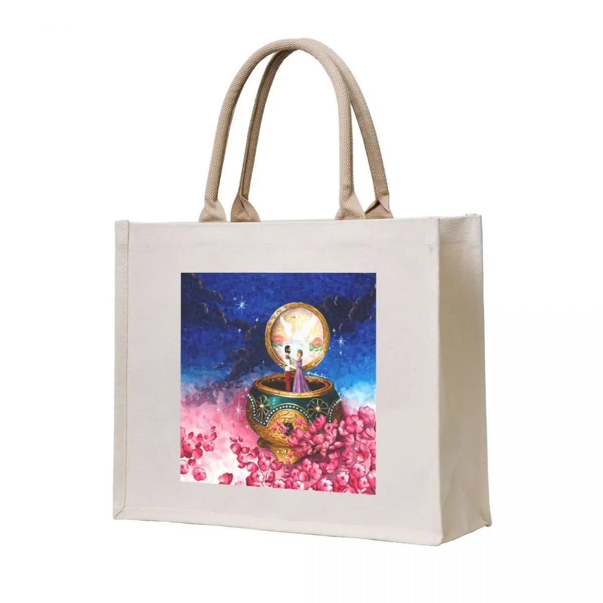 

Anastasia music box Tote Bag Customizable tote bag custom fabric bag Big women