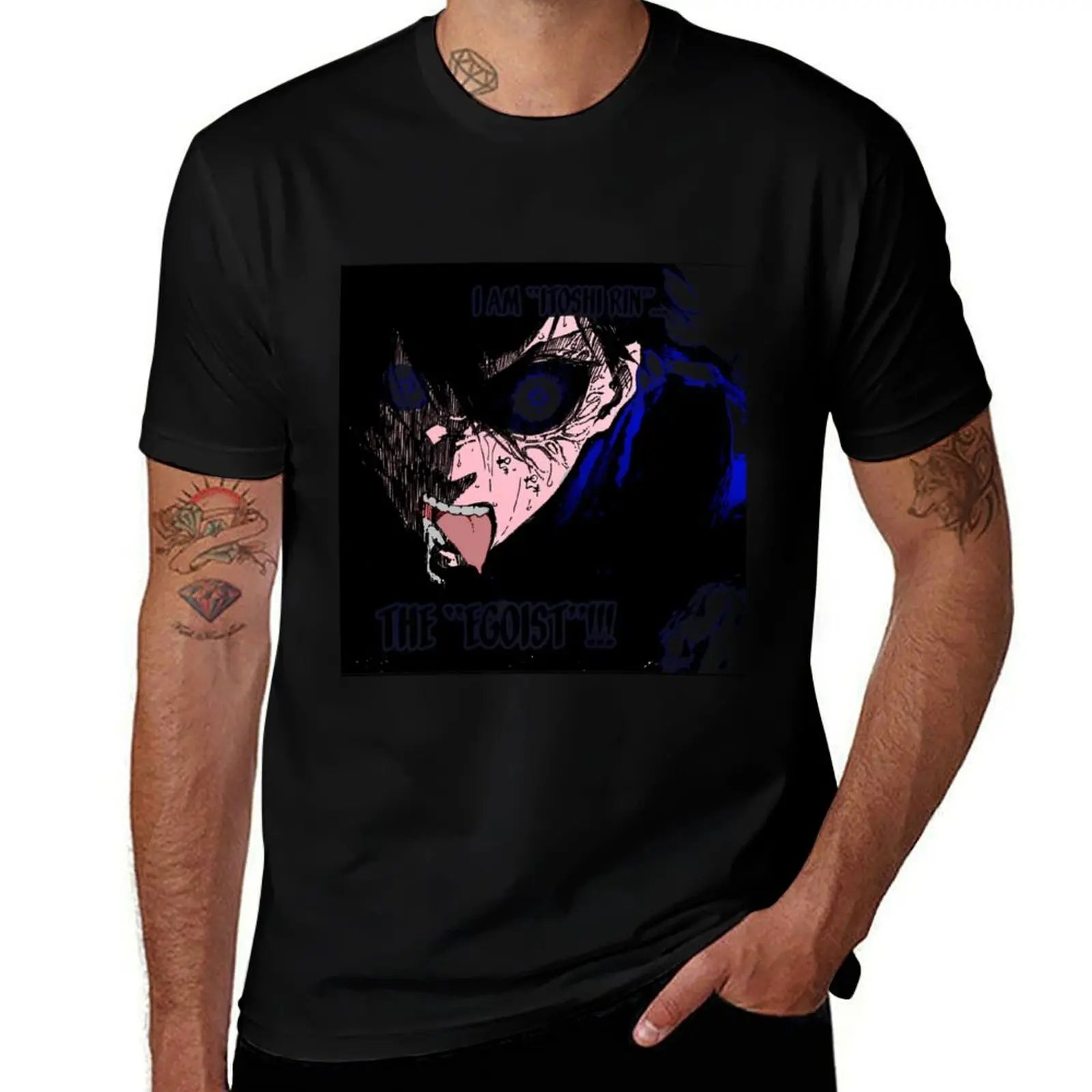 

shirt t Lock shirts cotton cotton designer heavy Blue Itoshi Rin 2\t T-Shirt t for man t man man shirt