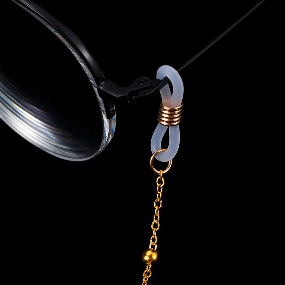 المعادن التجنيب الحبال الأشرطة النظارات أزياء الخرز رجل الفضة النظارات الشمسية سلسلة النظارة القراءة الذهب