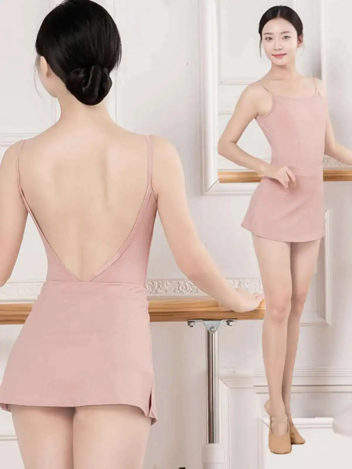 Costume de pratique de Ballet, bretelles d'examen d'art, Costume de danse de figurine, combinaison pour femmes, Costume de croix haute pour adultes, Basic de Ballet