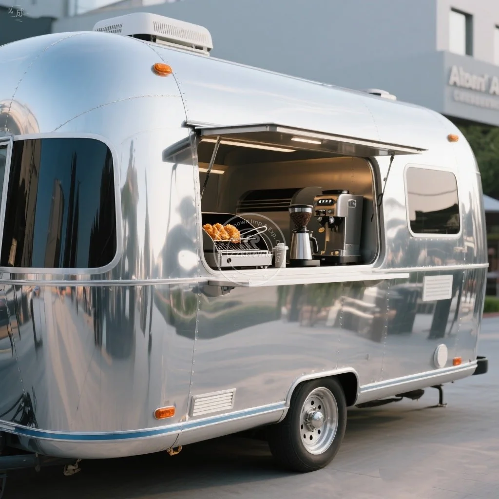 

Street Mobile Ice Cream Cart Concession Hot Dog Coffee Kiosk Food Cart Trailer Concession Food Truck With Full Kitchen