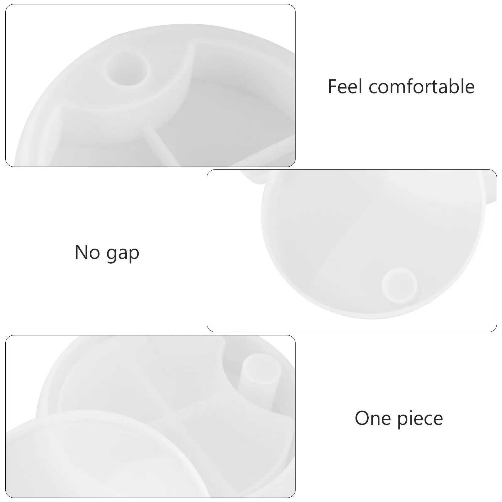 

6 шт. силиконовая форма для вращающейся коробки для хранения ювелирных изделий моющаяся устойчивая к разрыву DIY эпоксидная смола ремесло форма для эпоксидной смолы