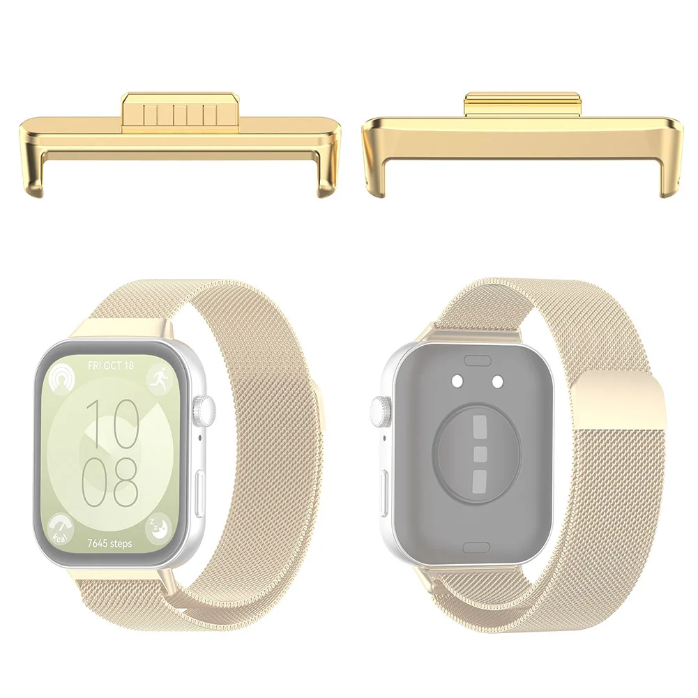 

1 шт. металлический разъем 20 мм ремешок для часов разъем из нержавеющей стали адаптеры для умных часов для Huawei Watch Fit 3 Smart Watch