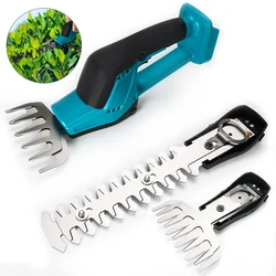 Cordless Hedge Trimmer Electric 2-in-1 Hand Held Grass Shear Shrubbery Clipper 18V Electric Grass Cutter for Garden and Lawn