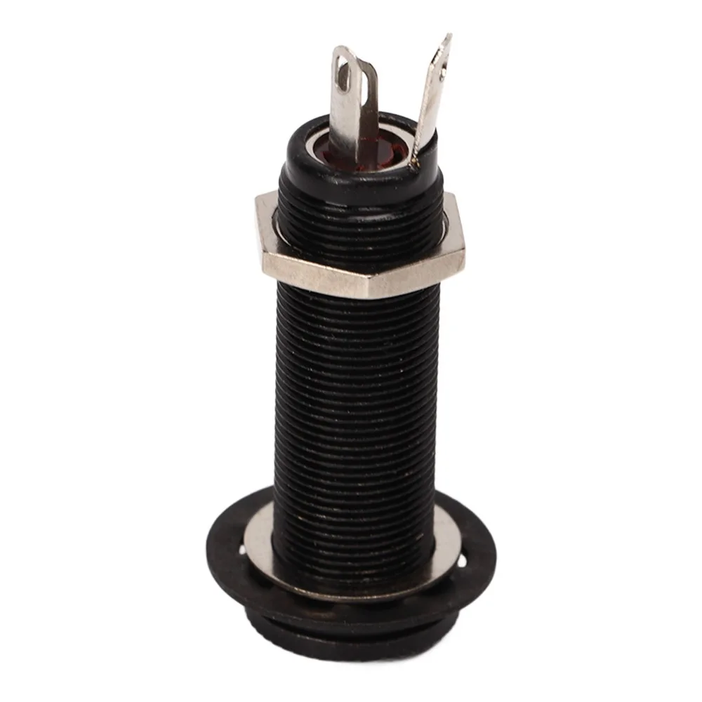 Brass Guitar Threaded Jack Long Threaded ​Flush Mount ​Barrel Jack ​1/4 Inch / 6.35 mm ​Stereo/Mono ​Guitar Output Jack​