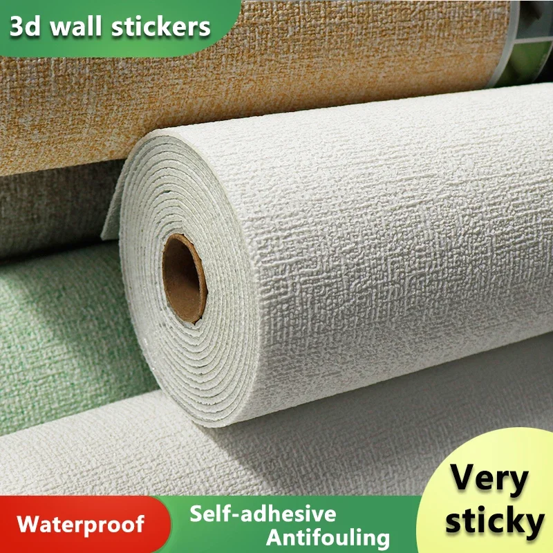 2.8m Self Adhesive 3D Panel Decorative Wallpaper Foam Soundproof Waterproof Living room 3D Wall Sticker Bedroom papel de parede