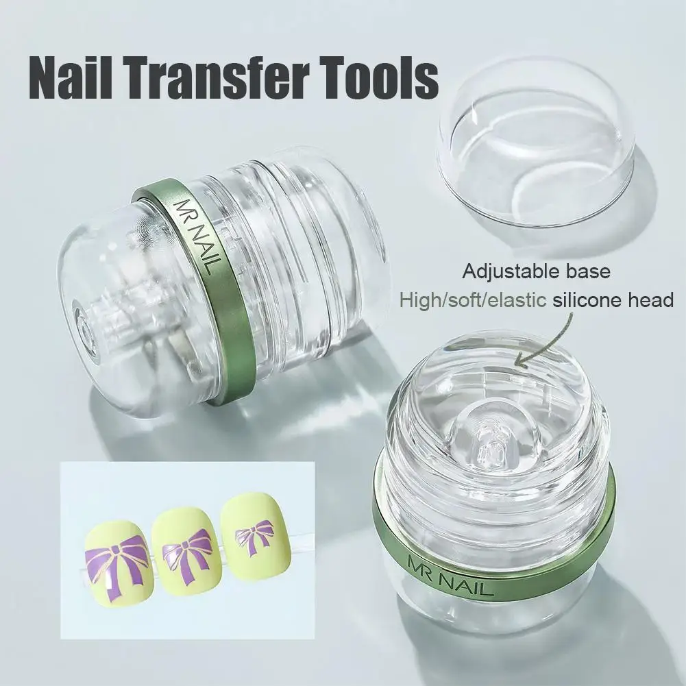 

Nail Telescopic Capsule Cabin Transfer Silicone Nail Art Pattern Plates Printed Silicone Seal Manicure Transfer Printing Tool