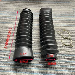 Rubber Motorcycle Front Fork Shock Absorber Protection Gaiters Dust Cover Boot For Yamaha TW200 TW225 Honda CB400SS Suzuki VV200