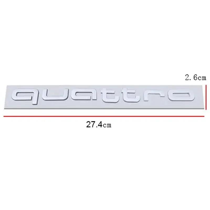 Voor Audi Quattro ABS Auto Decals RS4 RS5 Q3 S3 A3 A5 A6 A4 RS3 RS6 A1 Q5 Q2 S5 RS7 Kofferbak Emblem Grille Stickers Accessoires