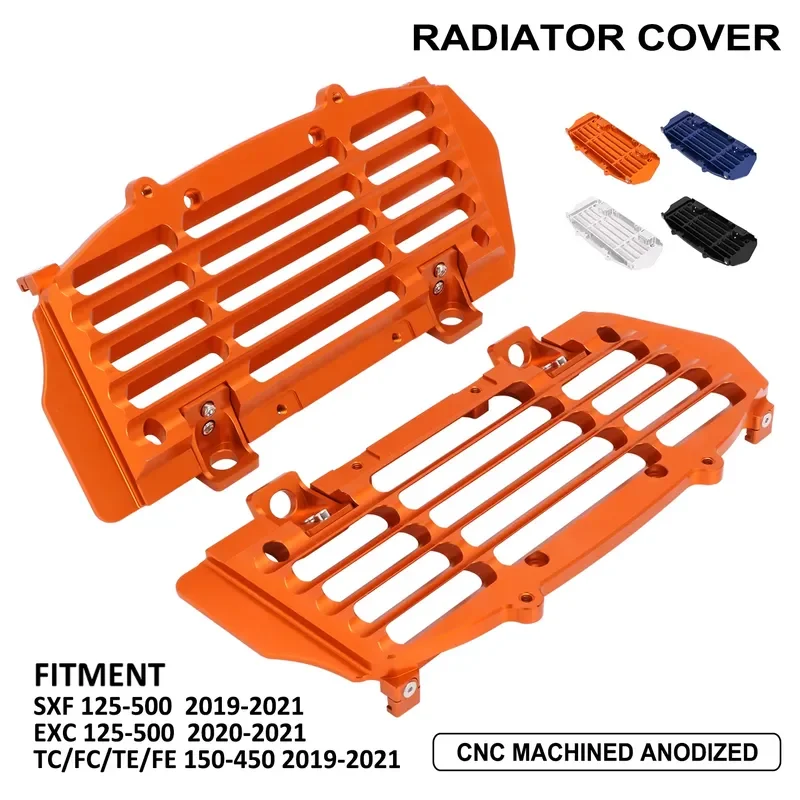 JFG Motorcycle Radiator Guard Aluminum 125-500 XC EXC SX MC EC FC 125-450 TC Radiators for