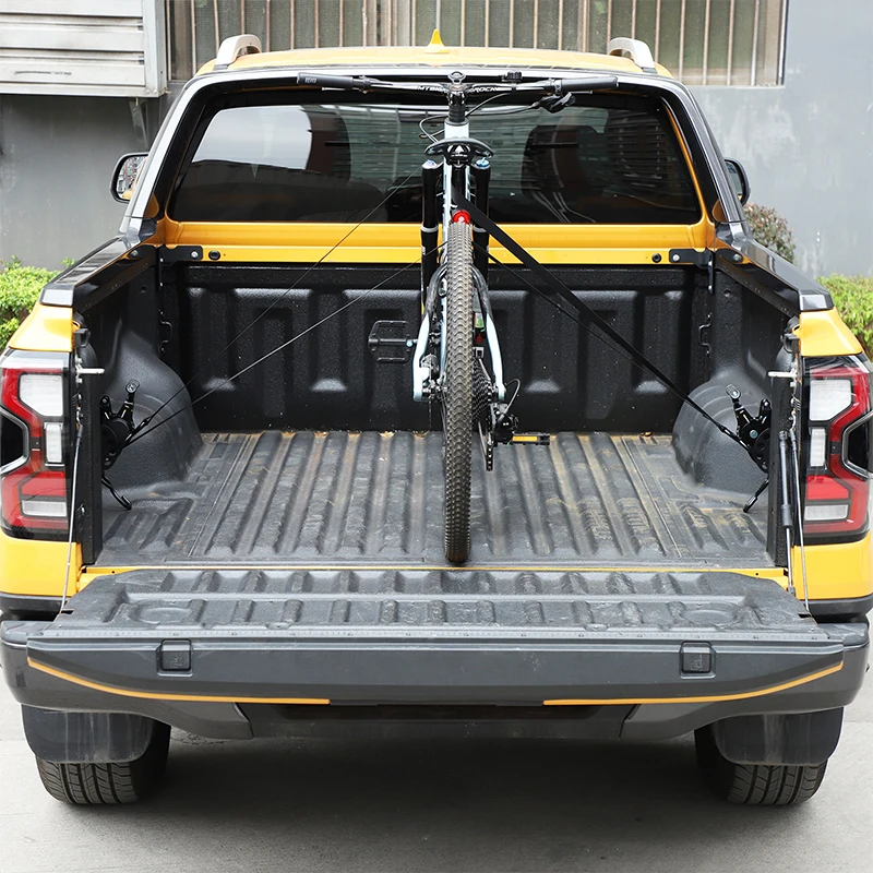 1 قطعة مجموعة الكربون الصلب الأسود لفورد رينجر 2023 + صندوق بضائع السيارة تحديد حزام السقاطة المشدود تعديل السيارات الملحقات #5