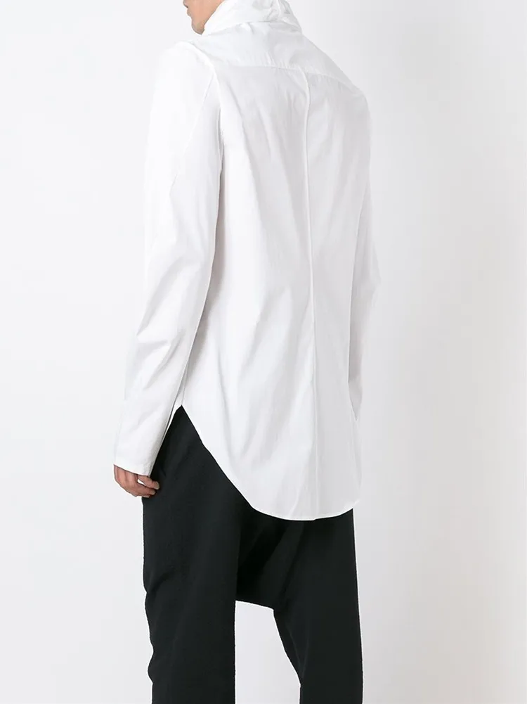 

Hair stylist original fashion French shirt wedding party dress shirt plus-size men's wear