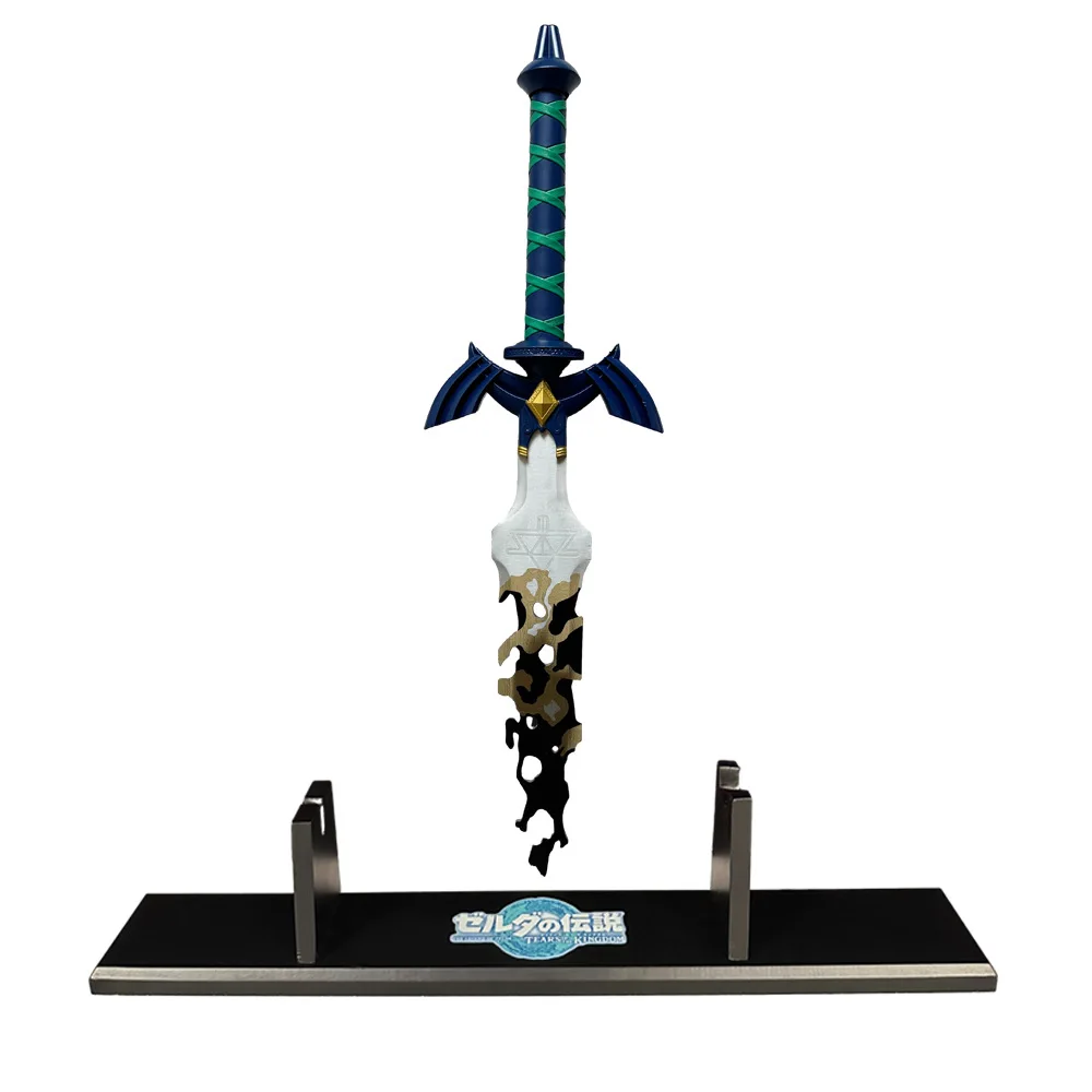 Quente 61cm a lenda zelda lágrimas do reino link a espada mestre corrodada metal para cosplay coleção presentes de aniversário