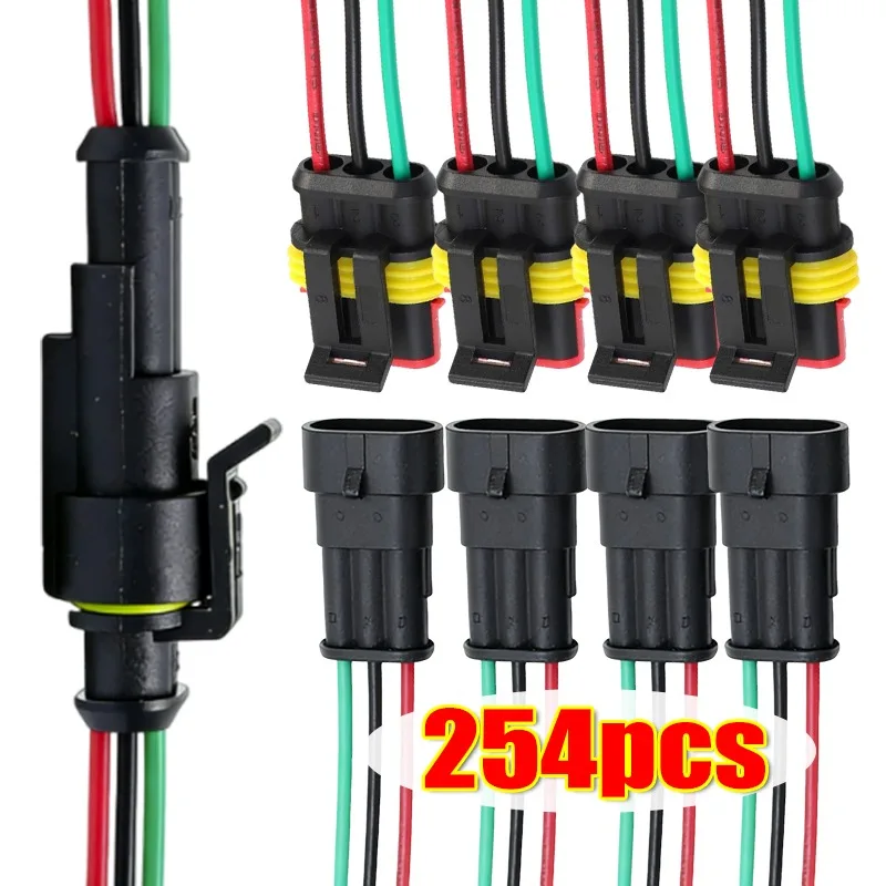 

Suitable for Cars and Ships Waterproof Connector 1-6Pin Wire Electrical Terminal Quick Connect Kit Accessories 96/240/254pcs