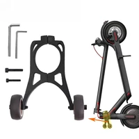 Soporte plegable para patinete eléctrico Xiaomi M365 1S Pro, rueda pequeña auxiliar, carrito invertido, piezas de soporte de almacenamiento