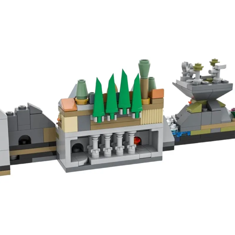 MOC-74761 65023 Creatieve Moderne Stad Architectuur Kleine Deeltjes Assemblage Bouwstenen Educatief Speelgoed Model Gift Set Ornamen