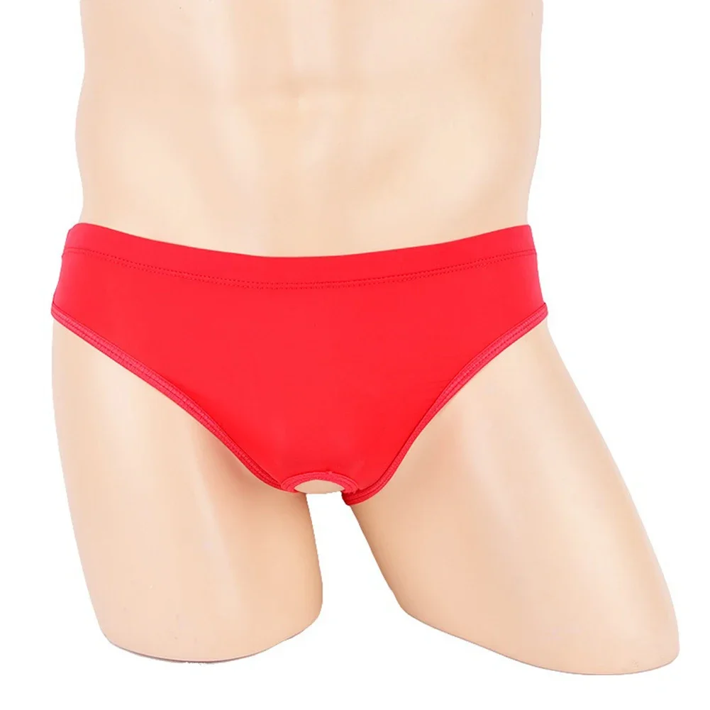 Briefs Pouch Panties Sexy Hollow Out Red Regular Length Solid Spring Summer Vacation Autumn White Black Winter