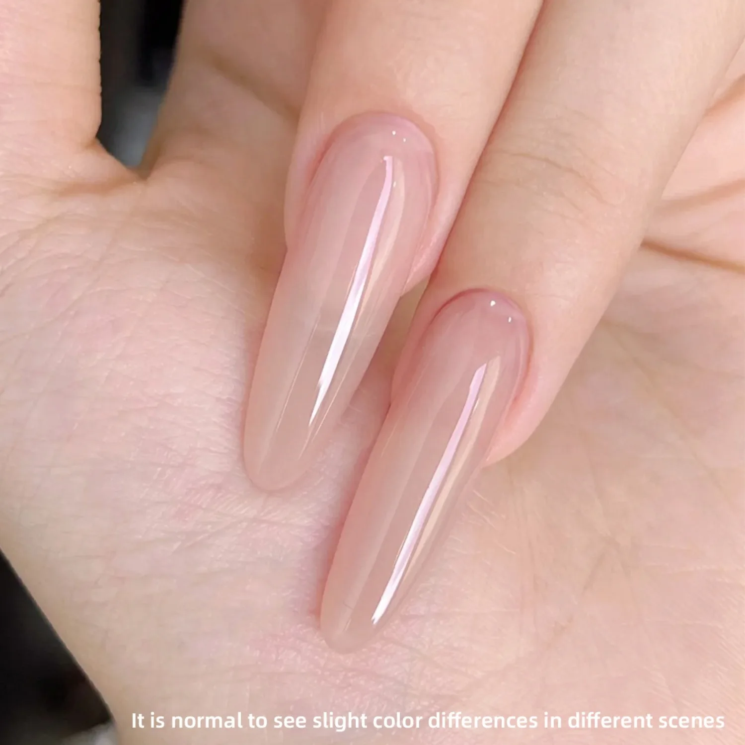 Transparent Pink Gel Nail Polish Long-lasting Nail Polish Gel Soaked Led/UV Gel Nail Polish Nail Salon Home Female Gifts 15ML