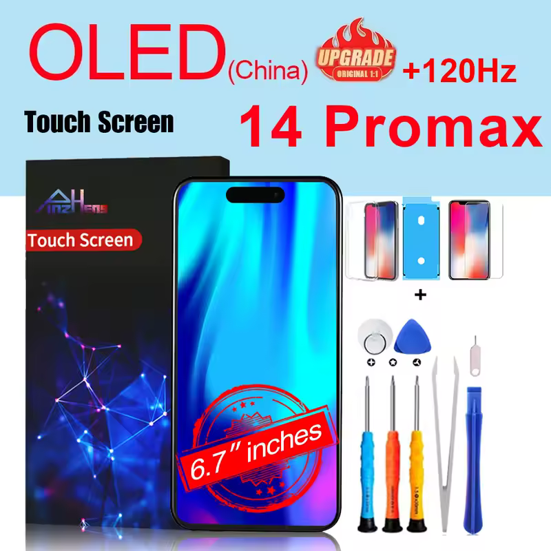 PINZHENG High Quality Screen INCELL LCD OLED For iPhone 14 Pro 15 Plus 13 Pro Max Displays For iPhone Replacement With Tools - Image 34