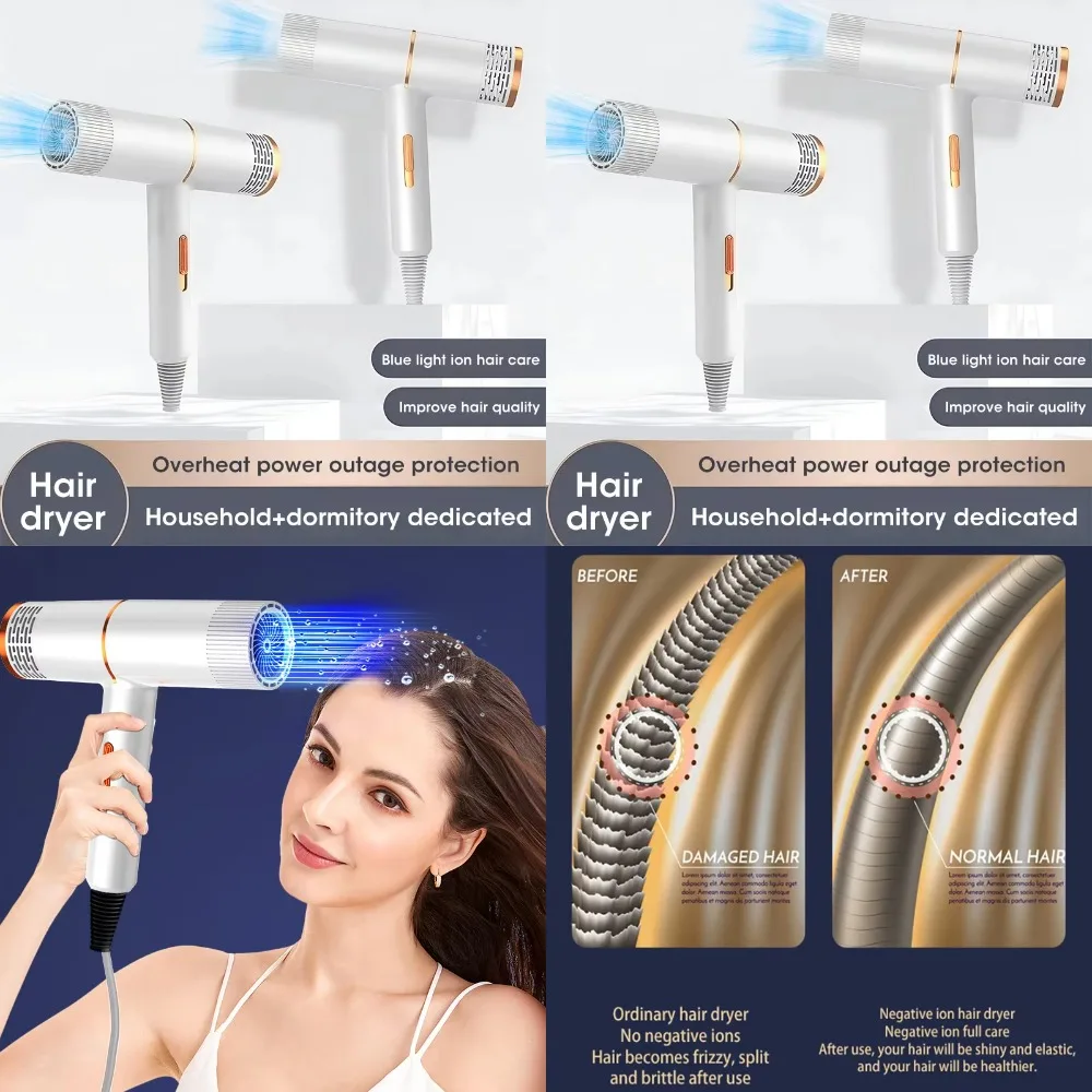 

The latest model of 2025 Hair Dryer Professional Negative Ionic Blower High-speed Electricturbine Drier Constant Temperature Qui