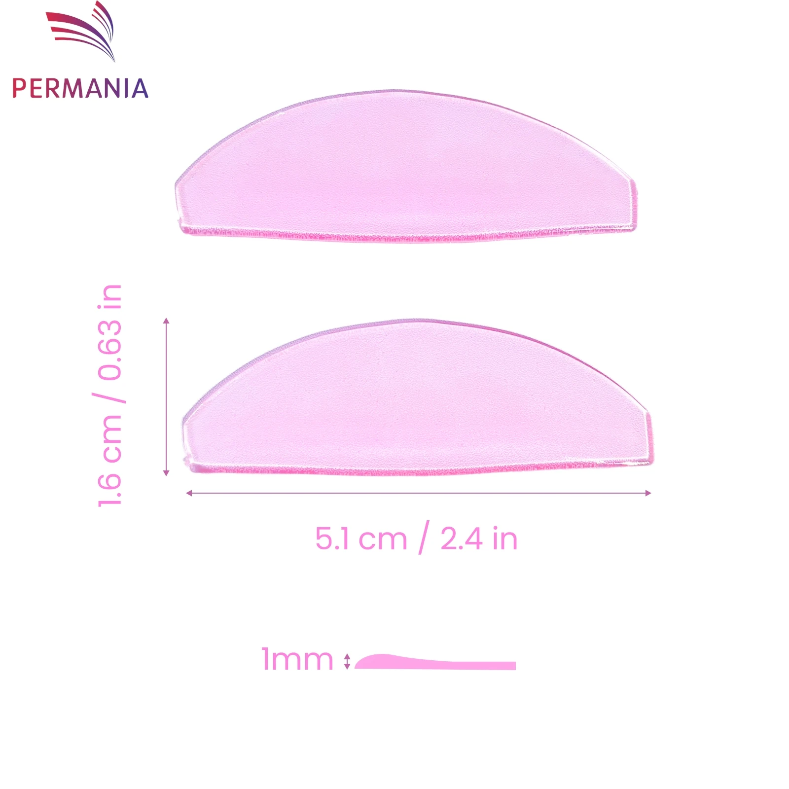 PERMANIA 1 Pair Lash Softening Pads Silicone Eyelash Perm Pads Lashes Rods Shield Lifting Eyelash Accessories Makeup Tools