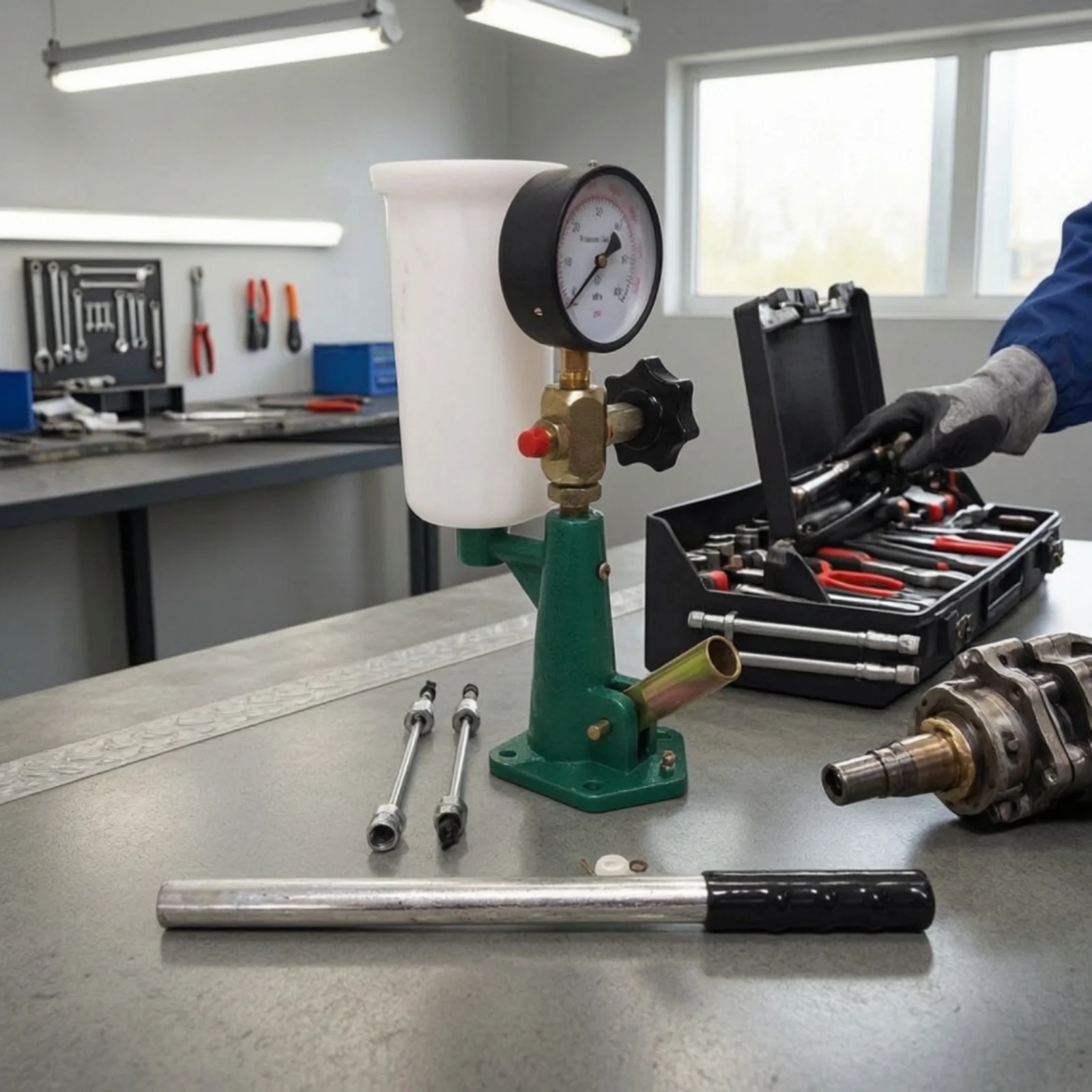 연료 인젝터 압력 테스터 수동 연료 인젝터 테스터 도구 - Tools In Mechanic Workshop 리뷰 및 가격