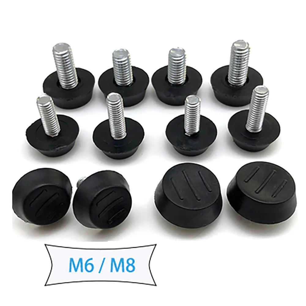 2-10pcs Leveling Foot Screw On Type Plastic Furniture Table Chair Sofa Leg Anti-slip Feet Adjustable Leveler Base Bolt Pad M6 M8