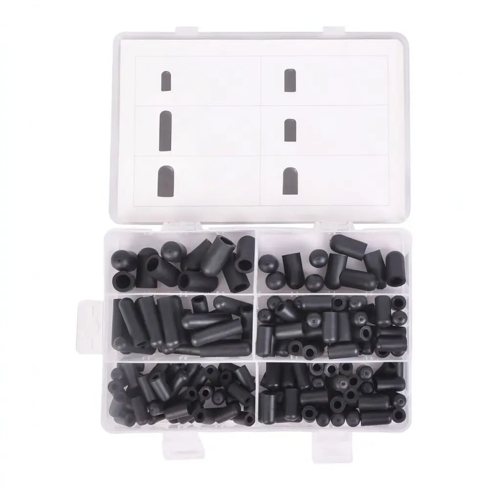 Universal Rubber Vacuum Port Caps Kit For Car Engine Carburetor Pipe Protection Dustproof Seal Assortment Accessory
